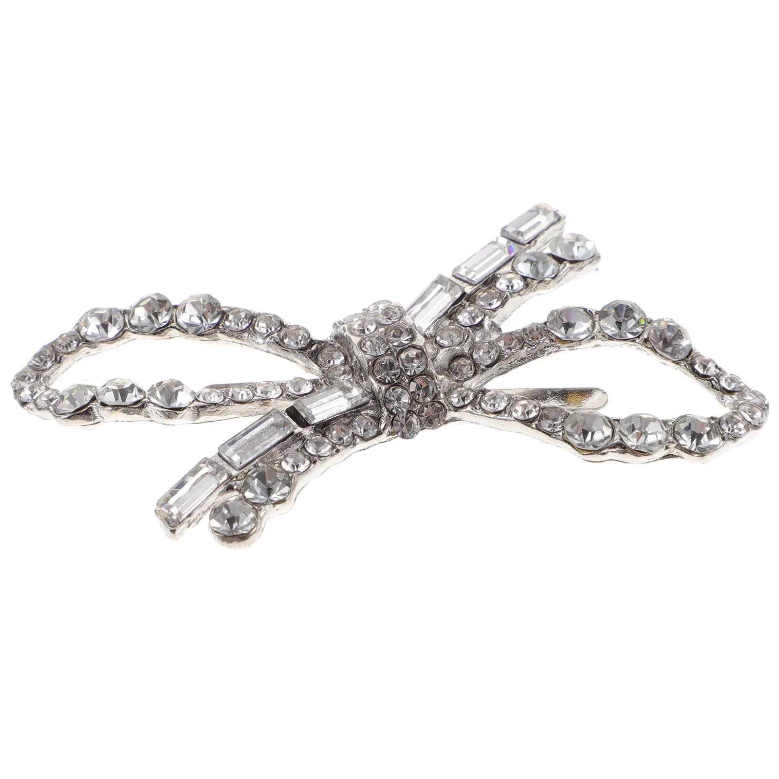 

Elegant Bowknot Clip Decorative For Wedding Party Small Lightweight Exquisite Jewelry Rhinestone Shoe Clips Decorative