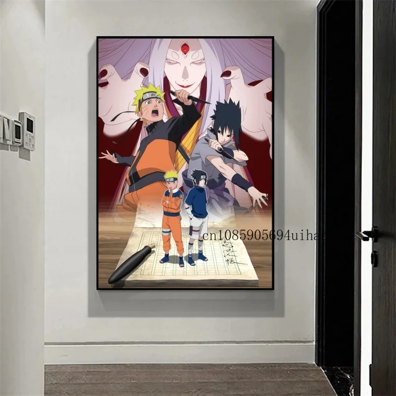 Naruto Anime Figure Poster By Kakashisuke Itachi Uchiha Akatsuki Character Modern Home Decoration Mural Art Aesthetic Room Decor