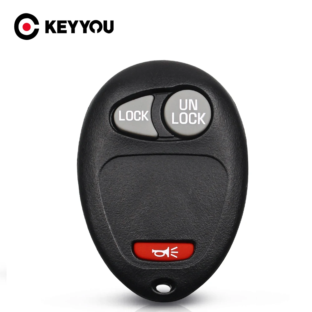 KEYYOU 3 pulsanti No Chip Blank Remote 2 + 1 custodia antipanico Shell Cover per Buick Hummer H3 GMC per Chevrolet Colorado Isuzu