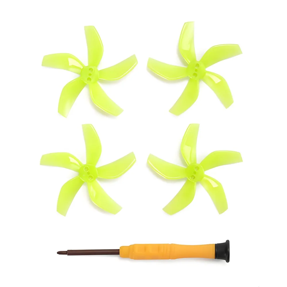 

2/4 Pcs Colored Five Leaves Propellers Quick Release Replacement Props Paddle Blade Low-Noise Drone Accessories for DJI Neo