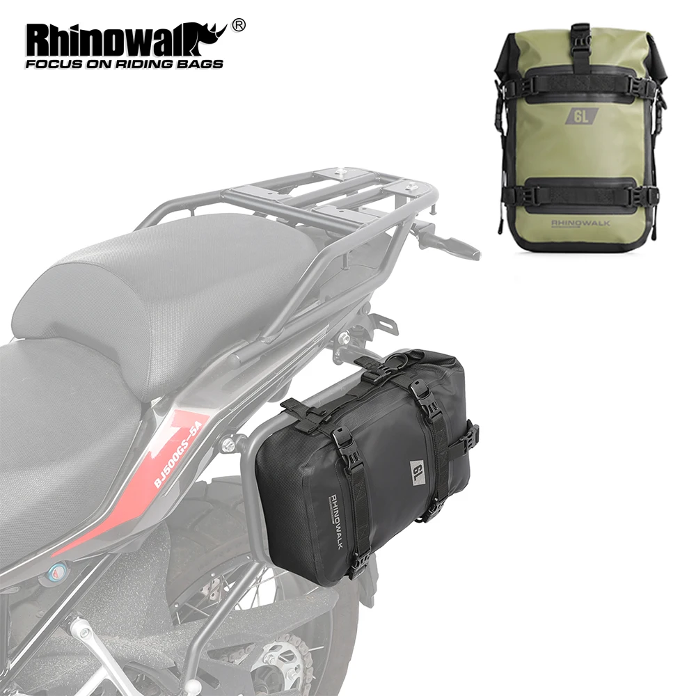 

Rhinowalk Motorcycle Bumper Bag 6L Waterproof Universal Travel Luggage Tank Pannier Side Bag Shoulder Bag Motorcycle Accessories