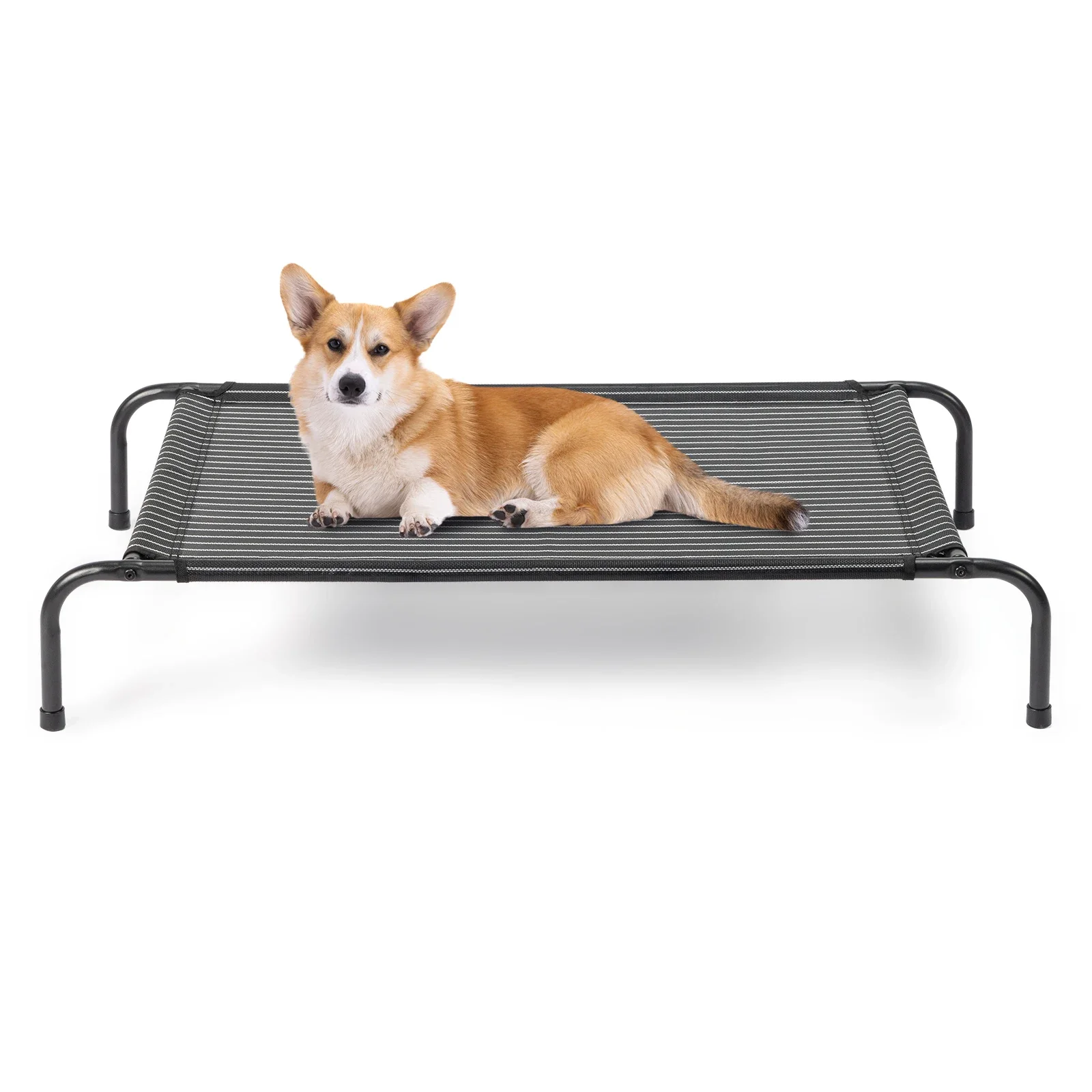 

Elevated Dog Bed for Large Pets, Durable Breathable Elevated Pet Bed Indoor Outdoor Camping, Portable