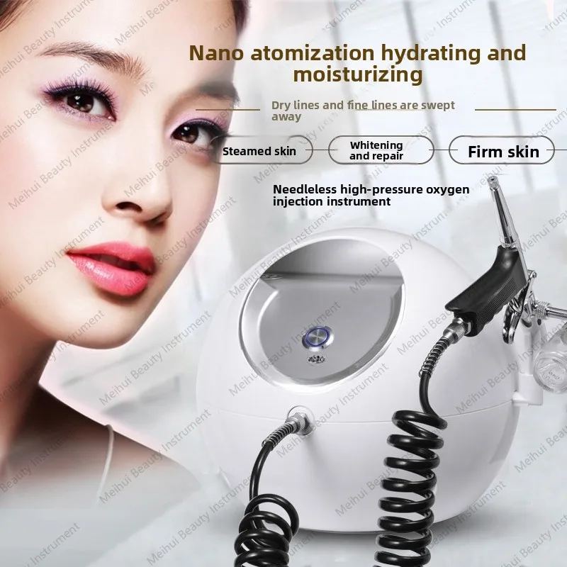 

Oxygen Injector, Water Oxygen Household Nanometer Hydration Meter, Needle Free Water Lamp, Spray, Small Bubbles, High Pressure