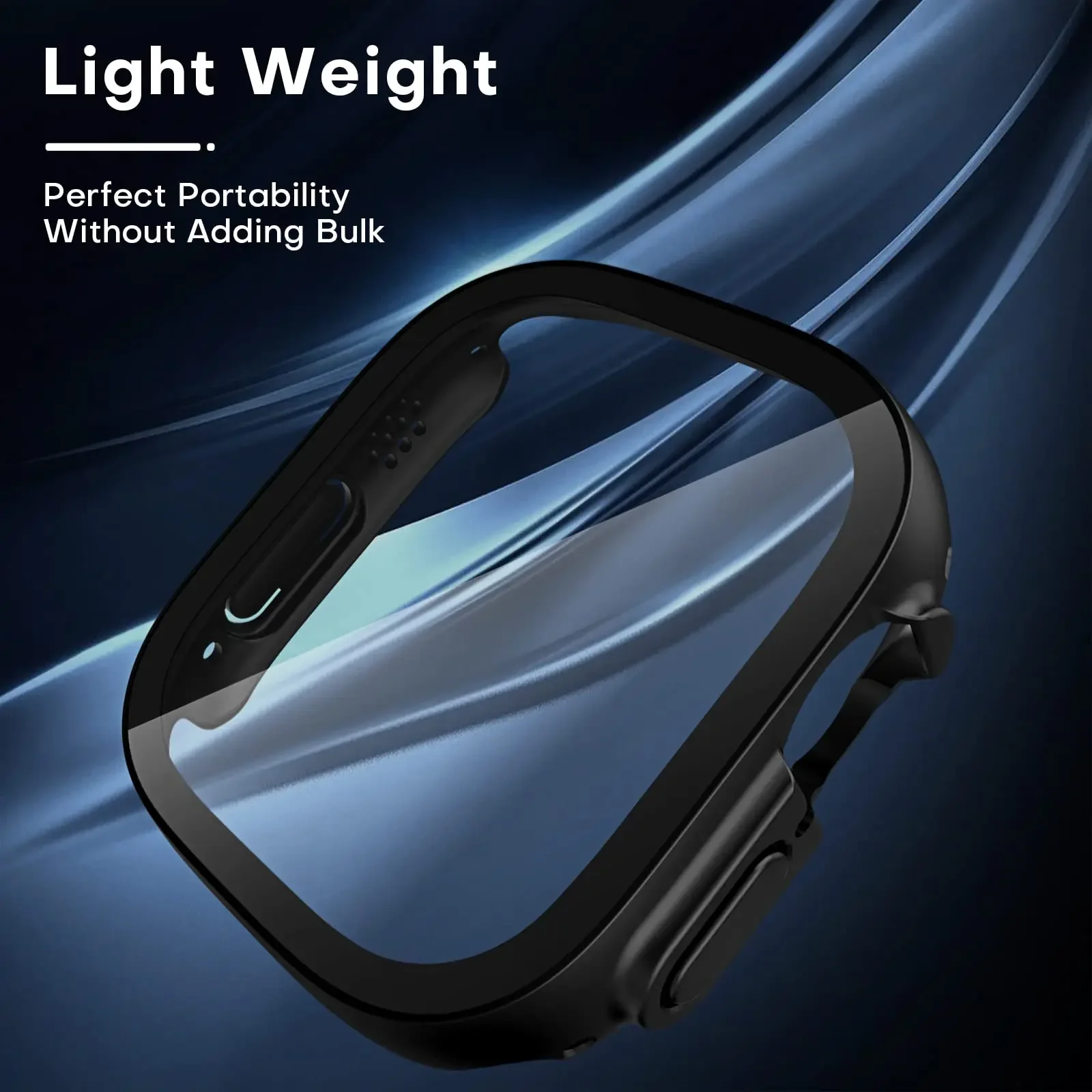 Tempered Glass+case For Apple Watch Ultra 2 band 49mm smartwatch PC case Bumper+Screen Protector Cover iwatch series Accessories