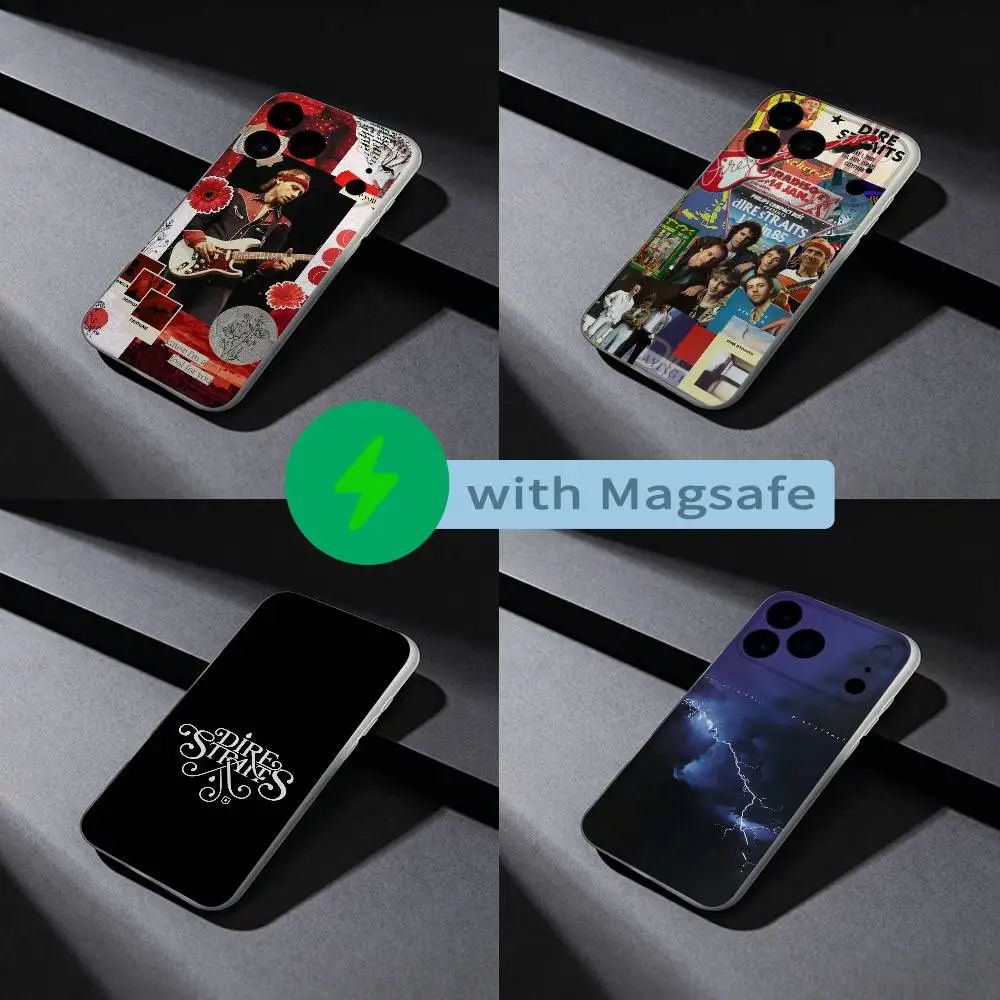 

Rock Band D-Dire S-Straits Phone Case For iPhone 17,16,15,14,13,12,X,XS,Pro,Max,Plus,E,Air,Mini with Magsafe Magnetic Frosted