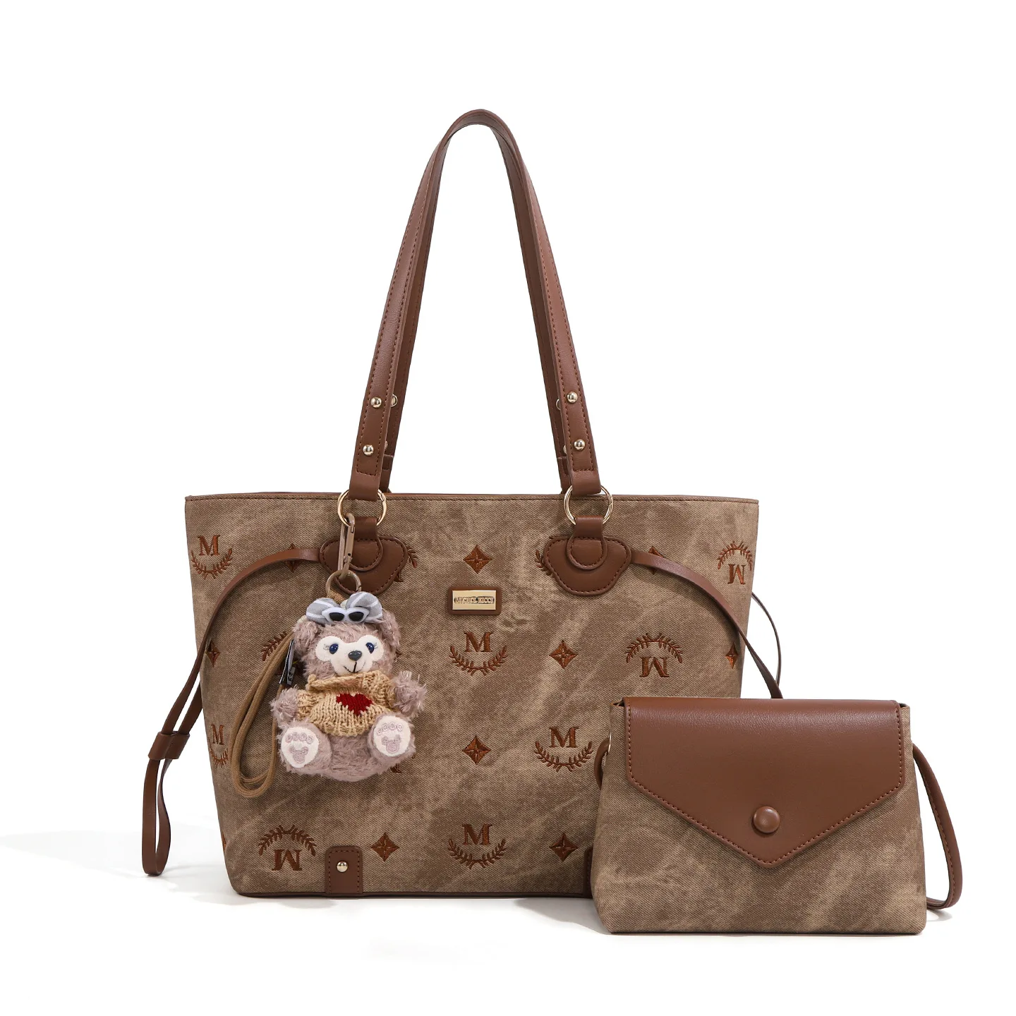 

Ностальгическая ретро-модная новая сумка-тоут с вышивкой для детей и мам, большая вместительная сумка на плечо, бесплатная детская сумка