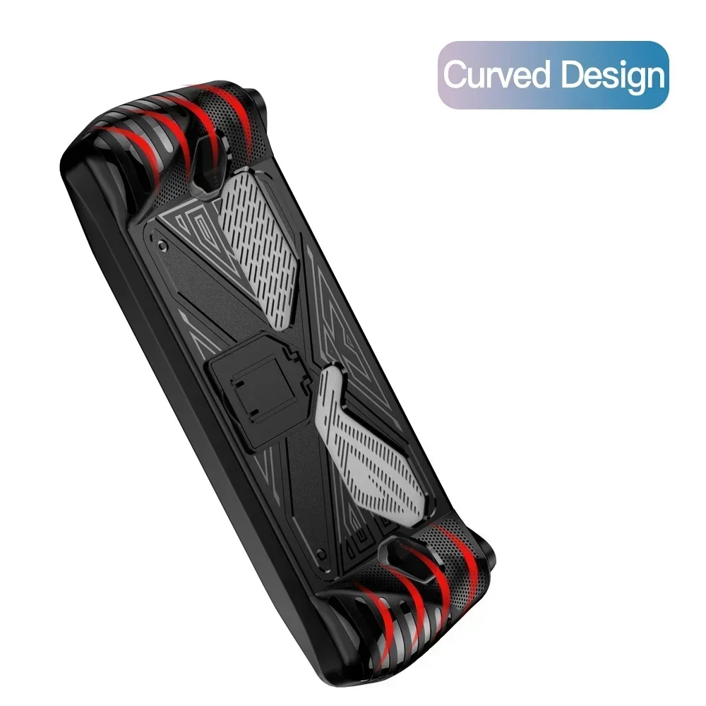 Case For Asus ROG Ally Game Console Skin Silicone Protective Cover With Kick Stand for ROG ally X Protector Shell Accessories