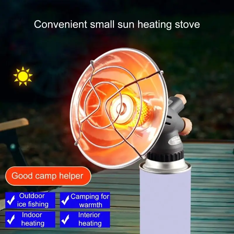 Electric Space Air Warmer Suit Safety Energy-saving Heaters Camp for Camping, Outdoor Activity, and Office 448C