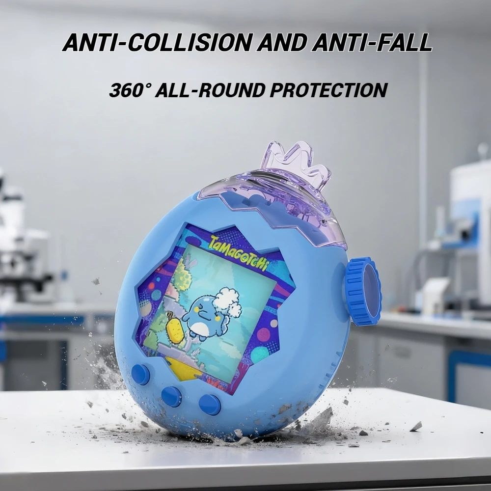 لـ Tamagotchi Paradise Crown Edition PC غطاء علوي شفاف لطيف ديكورات ملحقات وحدة التحكم في الألعاب