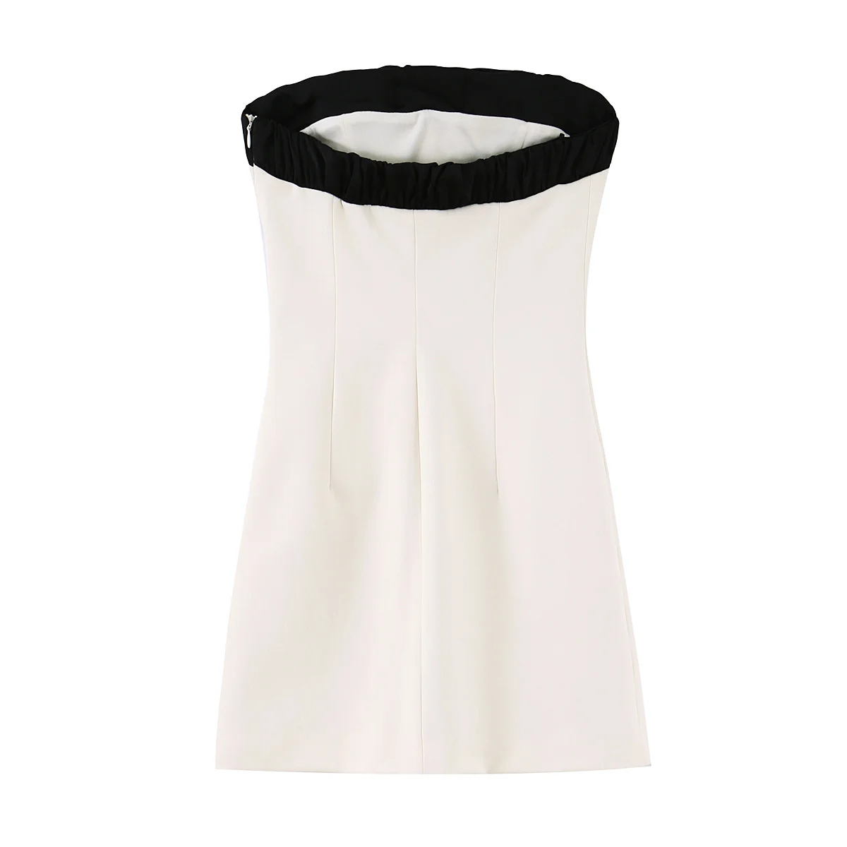 DiYiG امرأة 2025 شتاء جديد موضة القوس زخرفة فستان بدون حمالات أنيق عارية الذراعين سليم صالح كل مباراة الجانب سستة تنورة صغيرة Mujer #2