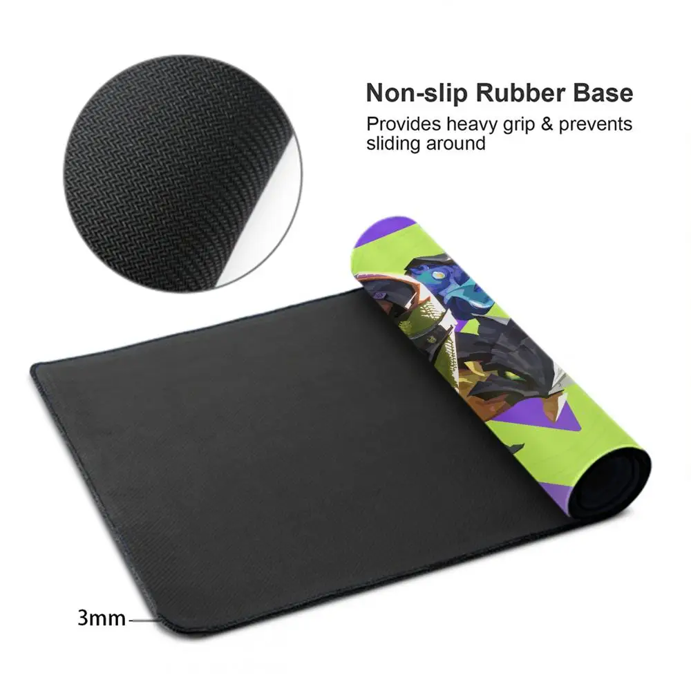 VALORANT Gekko Mouse Pad Tablet mouse Pad Laptop xl desktop mate, cute HD Rainbow Gaming keyboard pad, Player, 90x40 - view 4
