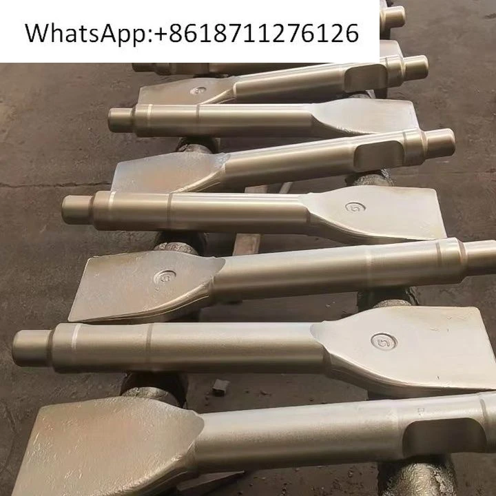 Excavator breaker drill rod flat head one-word satin one-word spatula gun fiber 45/53/68/75