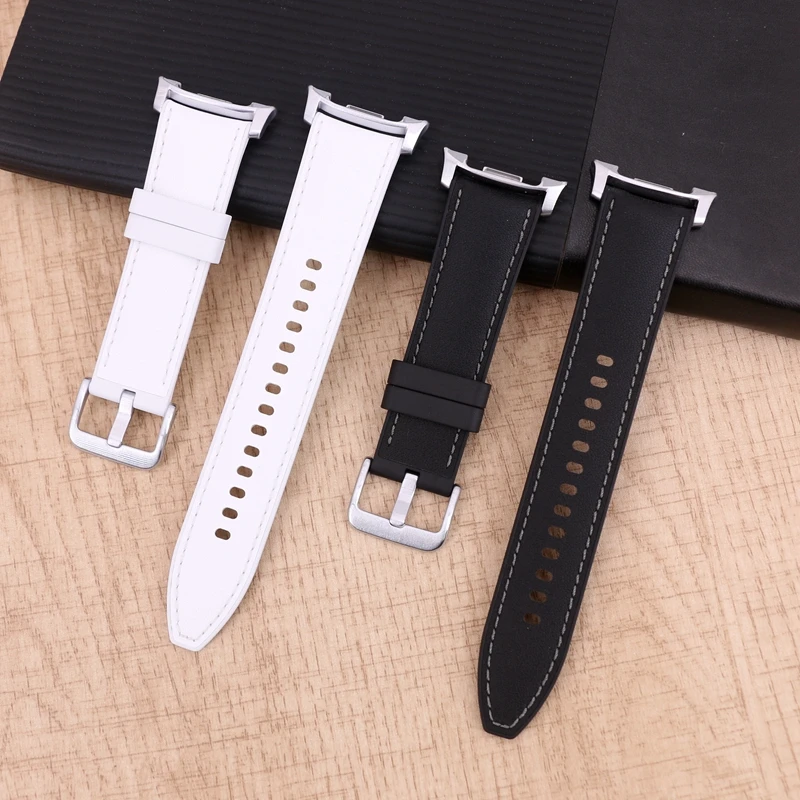 Pasek hybrydowy do Galaxy Watch8 Classic, Galaxy Watch 8 9, miękki pasek do zegarka z PU skóry i gumy, pasek do zegarka Watch 9 Watch 8. — zdjęcie produktu 2