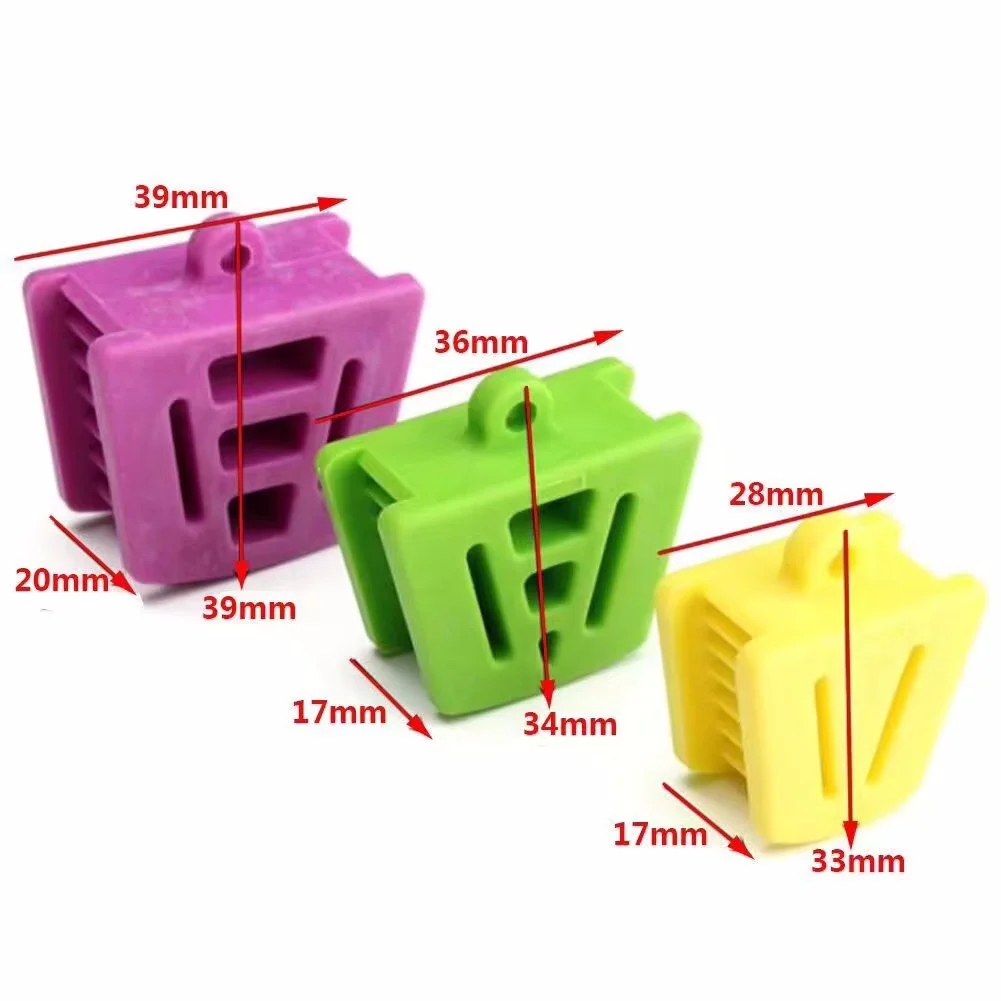 

3 Sizes Dental Occlusal Bite Blocks - Rubber Mouth Prop Opener (L/M/S) for Orthodontic Procedures & Dental Surgery