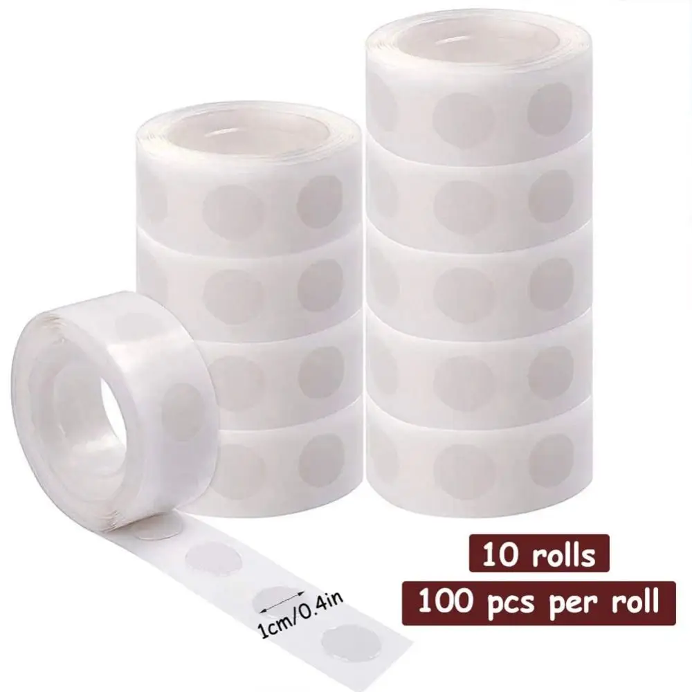 1/10 Roll Removable Balloon Adhesive Tape DIY Party Decor Double Sided Dot Round Transparent Sticky Sticker Wedding Birthday