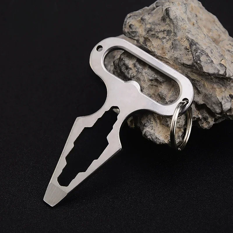 Selbstverteidigungswaffen Outdoor EDC Überlebenswerkzeug Verteidigung Persönlicher Schlüsselanhänger Stinger Flaschenöffner Schraubenschlüssel für Männer Frauen – Detail 13