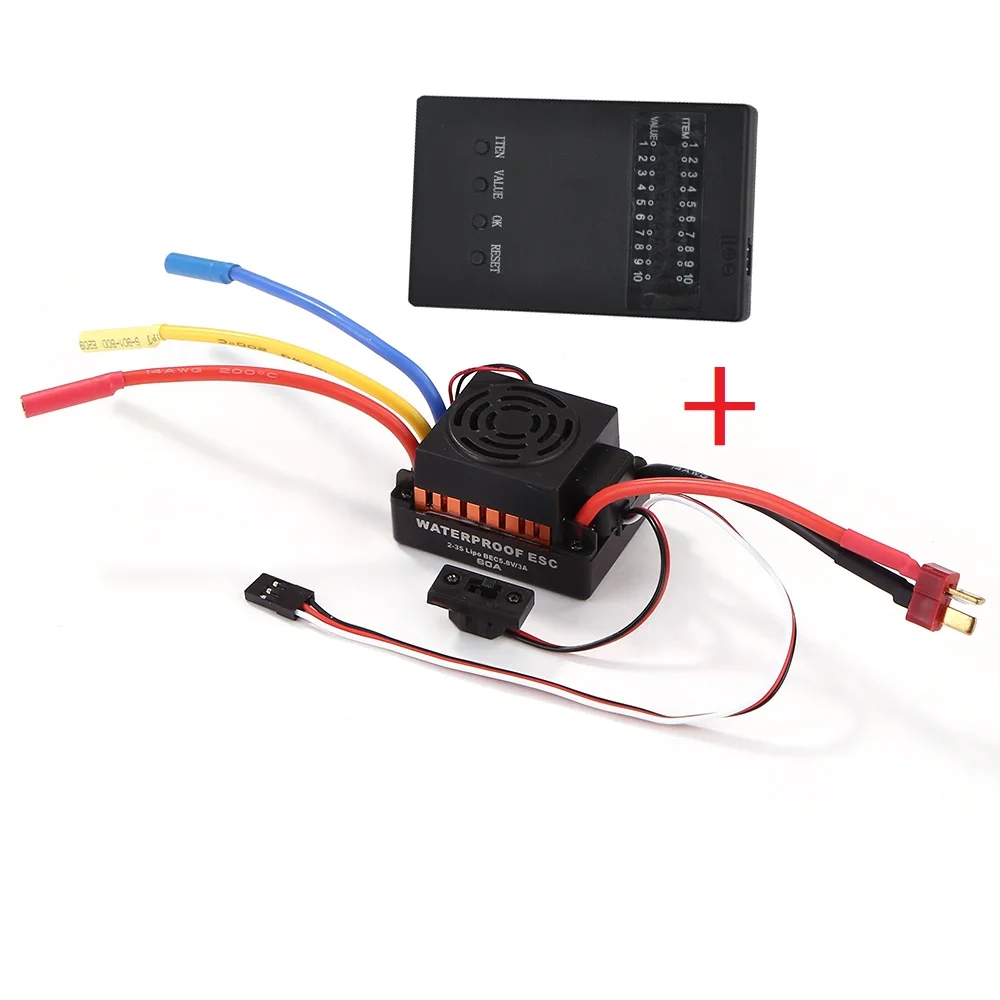 1set B3650 3900KV 4300KV 5200KV Brushless Motor with 60A Electronic Speed Controller Combo Set for 1/10 RC Car and Truck