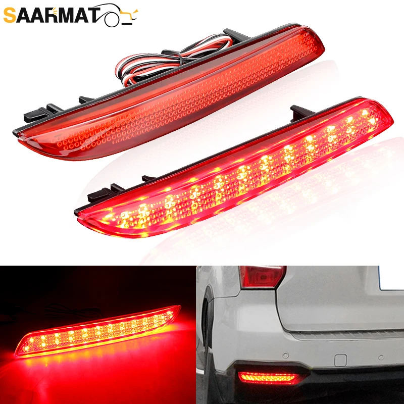 Reflector de parachoques trasero LED de 12V, luz de freno, lente negra/RedL para Honda Insight CR-Z CR-V FIT Insight Acura TSX STEPWGN HO1184103
