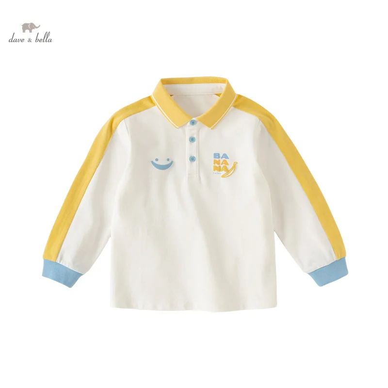 

Dave Bella 2024 New Spring Clothes Boy's Baby Polo Shirt Children Top Fashion Casual Gentle Cotton Cool Undershirt DB1247965