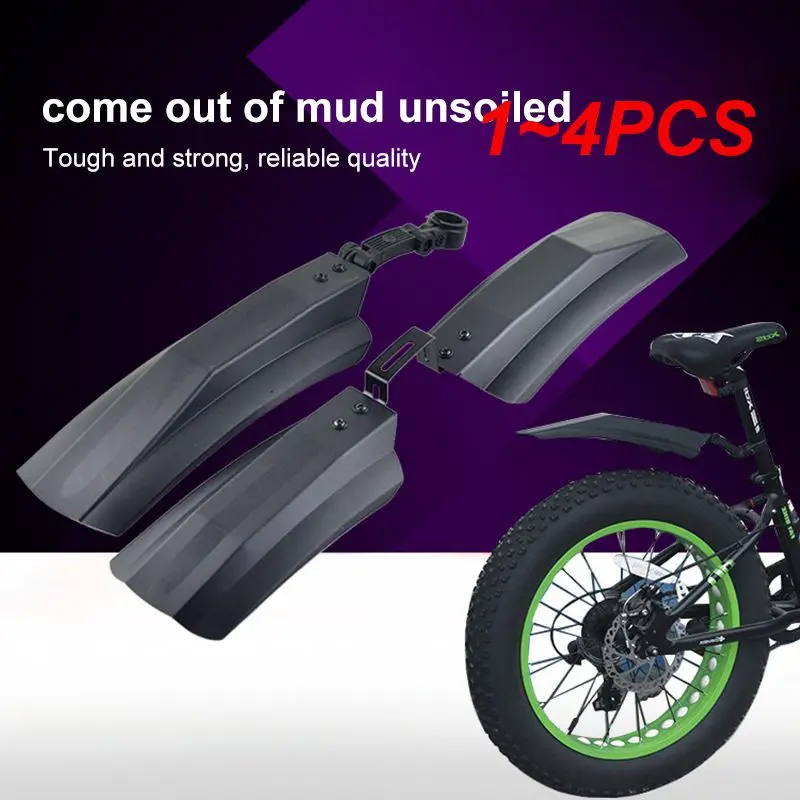 1~4PCS inch 26inch mudguard Electric Folding Mud Guard SnowFat bike Fender Fatbike MTB Bike Cycling Fenders