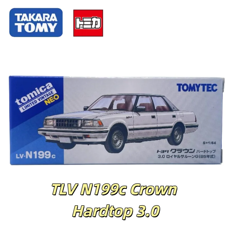 

TAKARA TOMY TOMICA TLV N199c Crown Hardtop 3.0G 1985, литая под давлением модель автомобиля из сплава, игрушка для мальчиков, коллекционное украшение для взрослых.