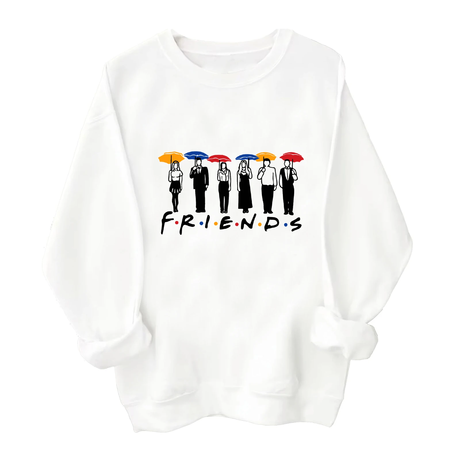 Hot Friends Tv Show Best Friends 2024 O-Neck Music Fans Gift Printing Hoodie Unisex Casual Sweatshirt Spring Autumn Long Sleeve