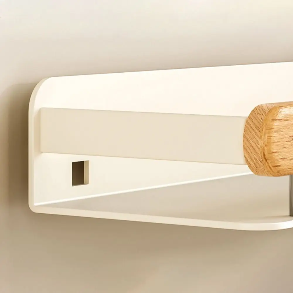 

Настенный органайзер без установки сверла, деревянный материал, многоцелевая конструкция, полка для специй, настенная полка