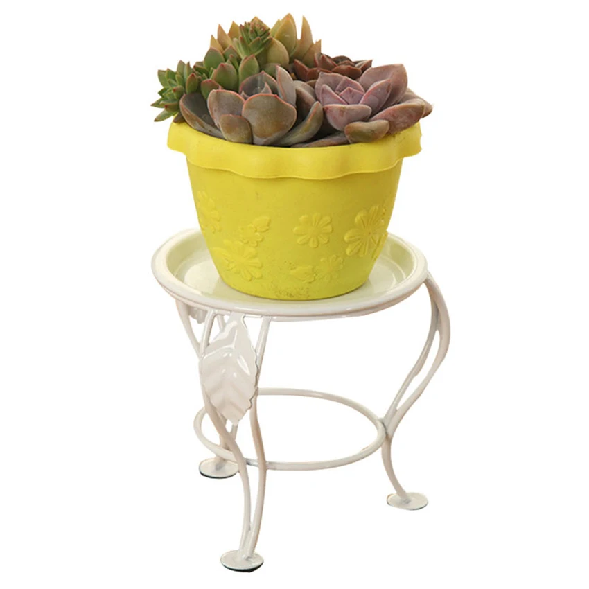 Soporte para plantas  13,5 cm  altura, soporte para macetas  alta resistencia, interior y exterior,  Metal, a prueba