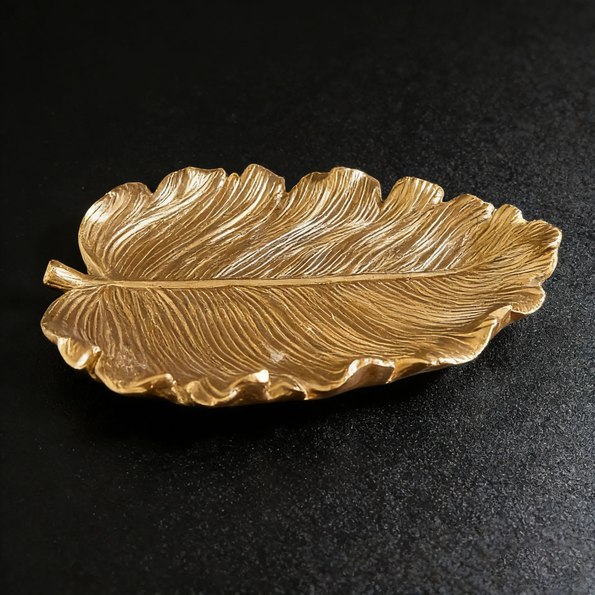Jewelry Dish Tray Small Rings Holder Leaf Shaped Cosmetics Jewelry Organizer