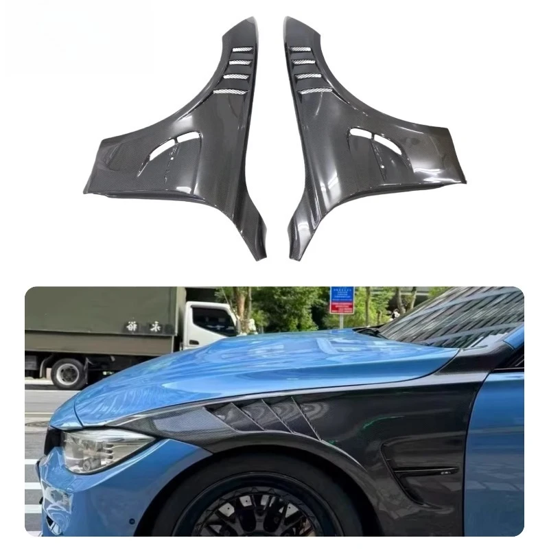 

Brand New Car Side Fenders For M4 F82 Appearance Upgrade Air Vent Style Carbon Fiber Mud Guards Auto Exterior Accessories
