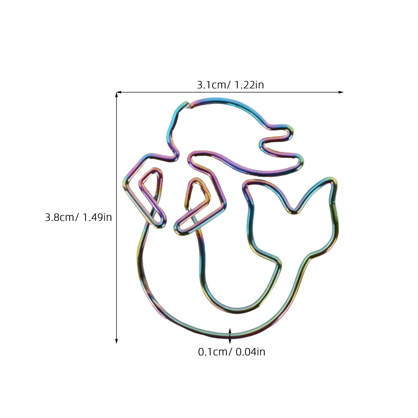 8Pcs Coloured Paper Clips Cute Mermaid Design Long Lasting Use for Notebook Scrapbooks Notepad Sticker Notes Paper Clips
