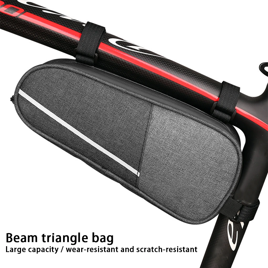 Bicycles Bag Oxford Cloth Waterproof Bags Bike Frame Front Tube Smartphone Key Wallet Large Capacity Pocket Accessory