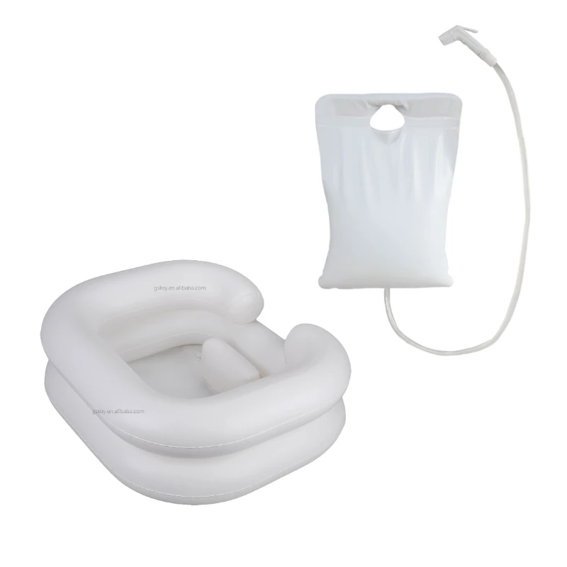 

One Set Inflatable Hair Washing Basin for Bedside and in Bed