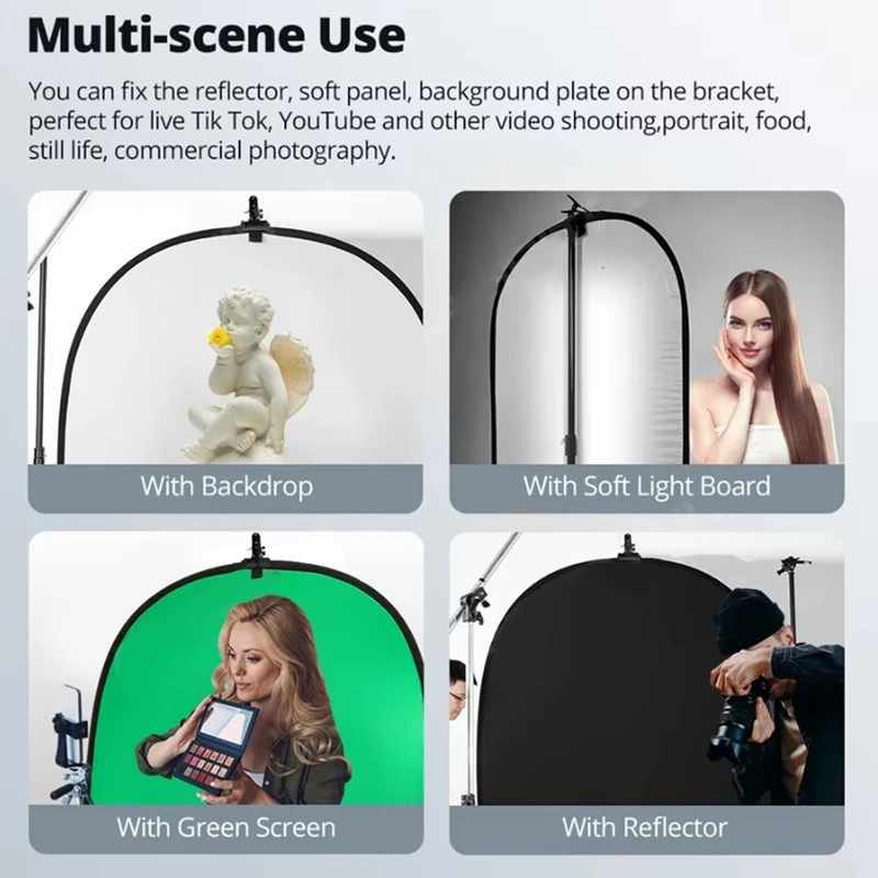 Зажим для держателя отражателя Зажим E-типа Винт Поворотный адаптер Подставка для освещения Зажим для отражателя для фотостудии-A32R