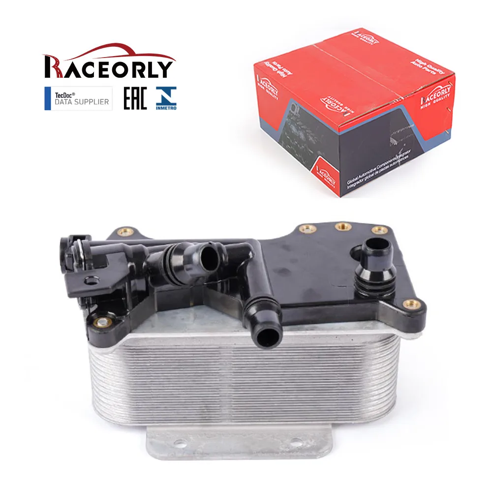 

RACEORLY 17217638582 Engine Oil Cooler for BMW F10 F11 F18 520i 528i xDrive N20