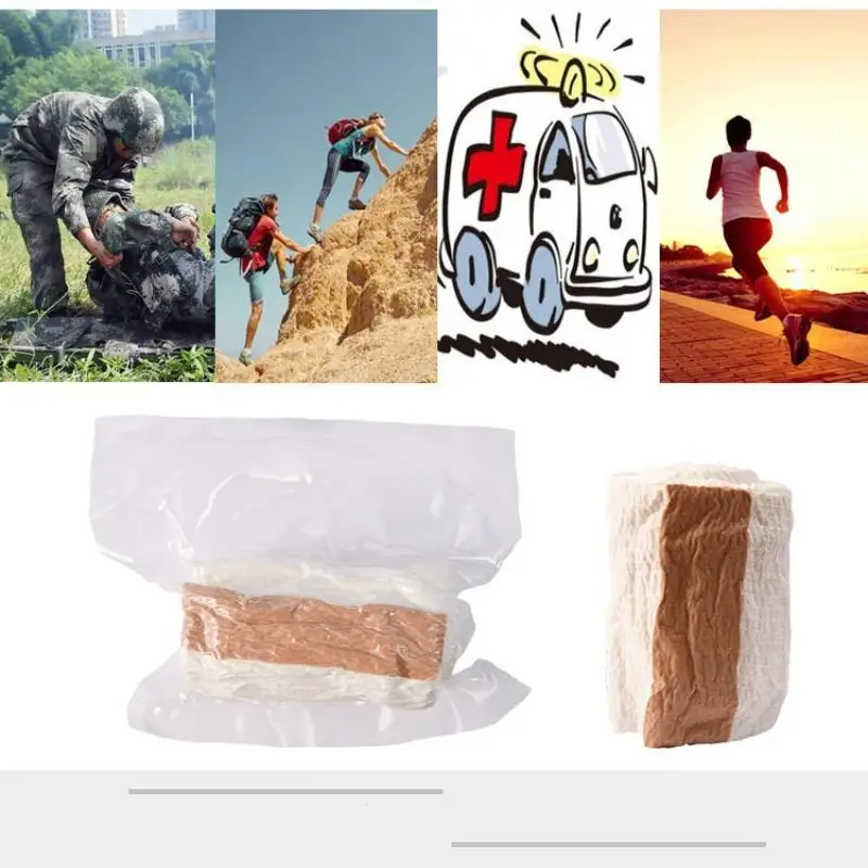 1 조각 이스라엘 붕대 야외 캠핑 하이킹을위한 응급 처치 상처 관리 보안 보호 의료 외상 키트