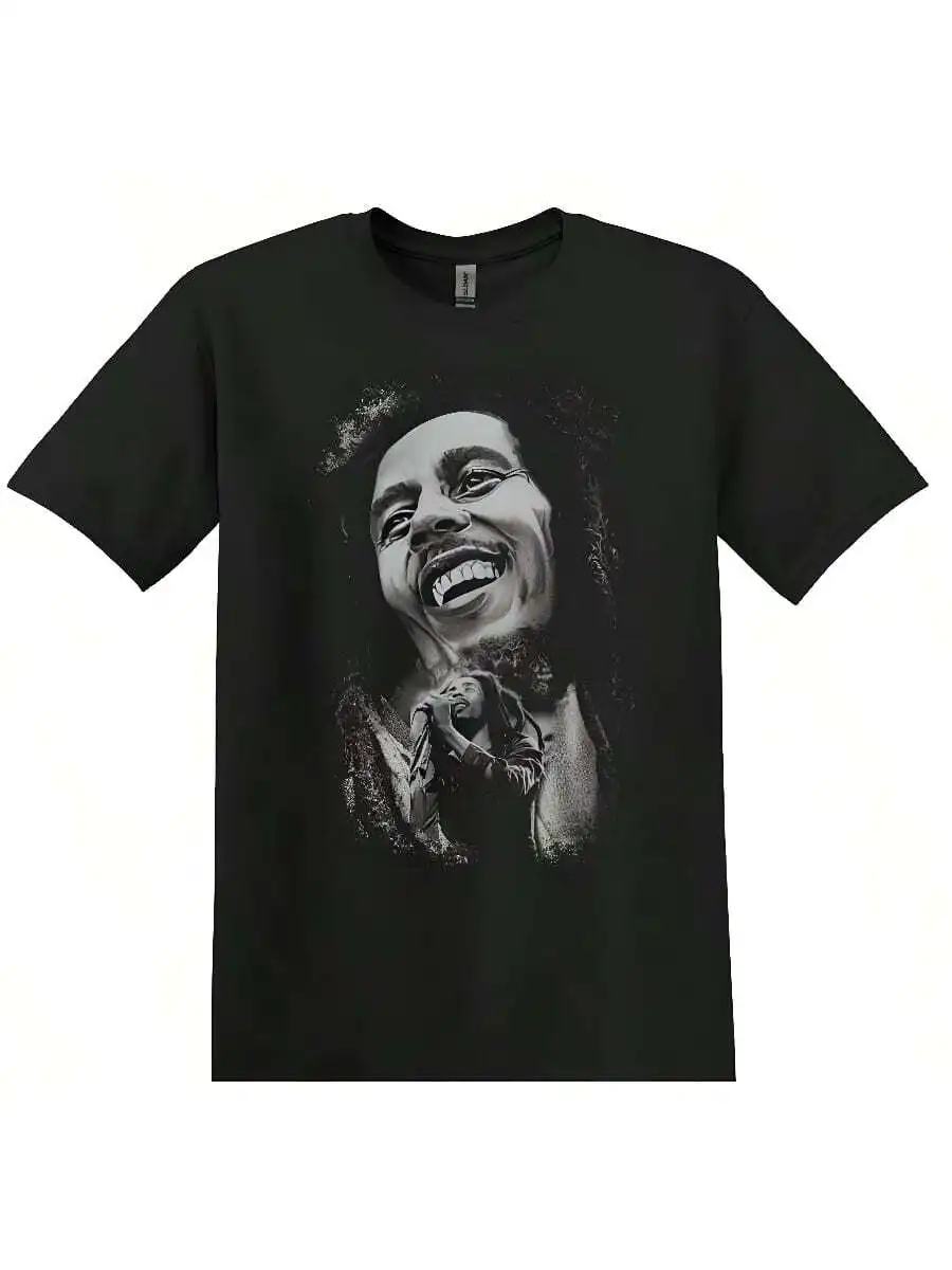 

Mens Black Graphic Print T-Shirt Casual Round Neck Short Sleeve Streetwear