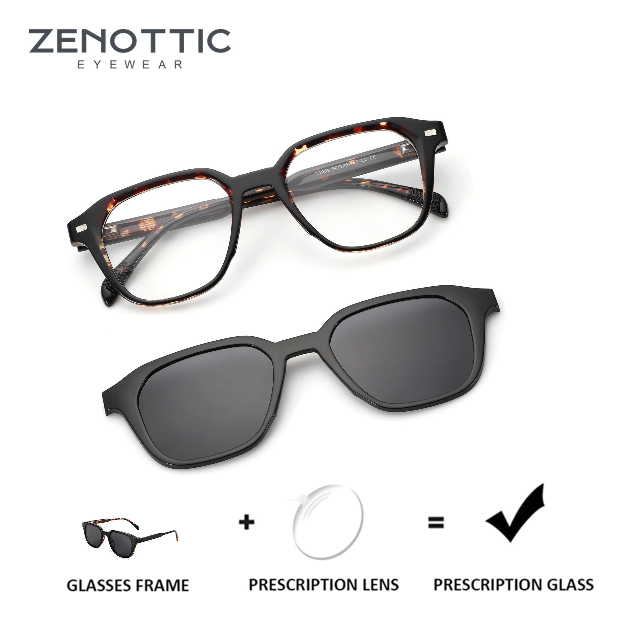 zenottic-square-prescription-glasses-for-men-magnetic-clip-on-polarized-sunglasses-uv400-myopia-optical-eyewear