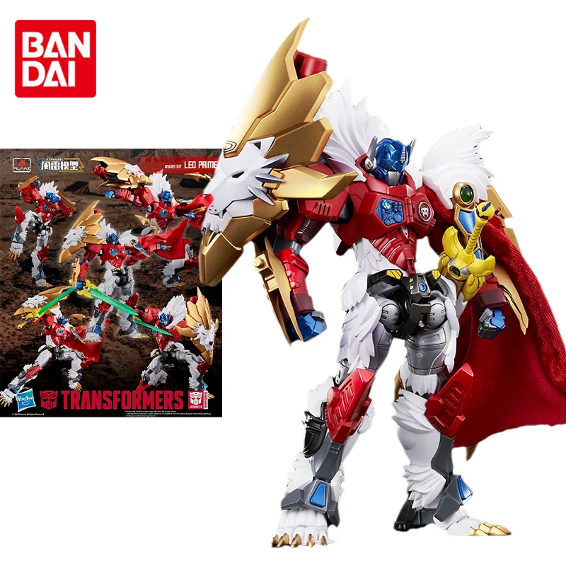 Flame Toys Original Transformers Anime Figure White Lion Optimus Prime Action Figure Toys for Kids Gift Collectible Model