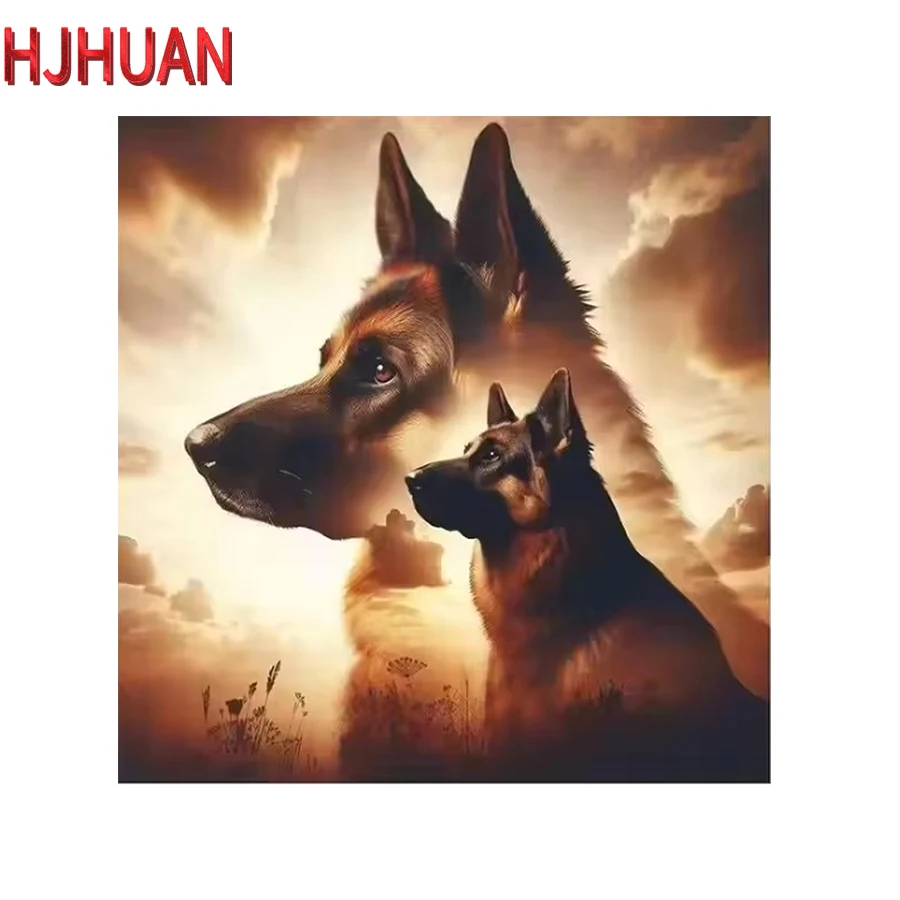 5D Diamond PaintingThe animal wolf Diamond Cross Stitch Full Square/round Diamond Embroidery wall art Pictures Mosaic Home Decor