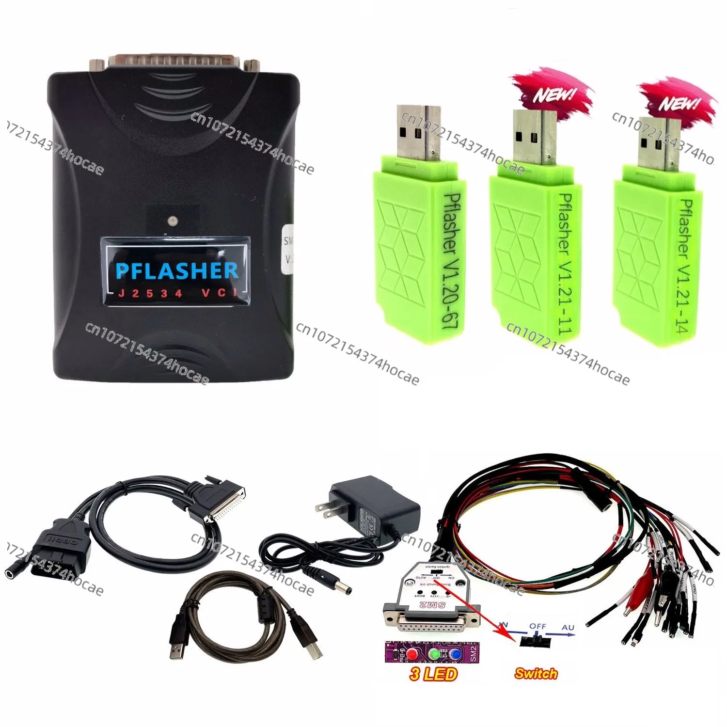 Pflasher SM2 PRO J2534 VCI PCMflash Programmer KTM 67in1 V1.20