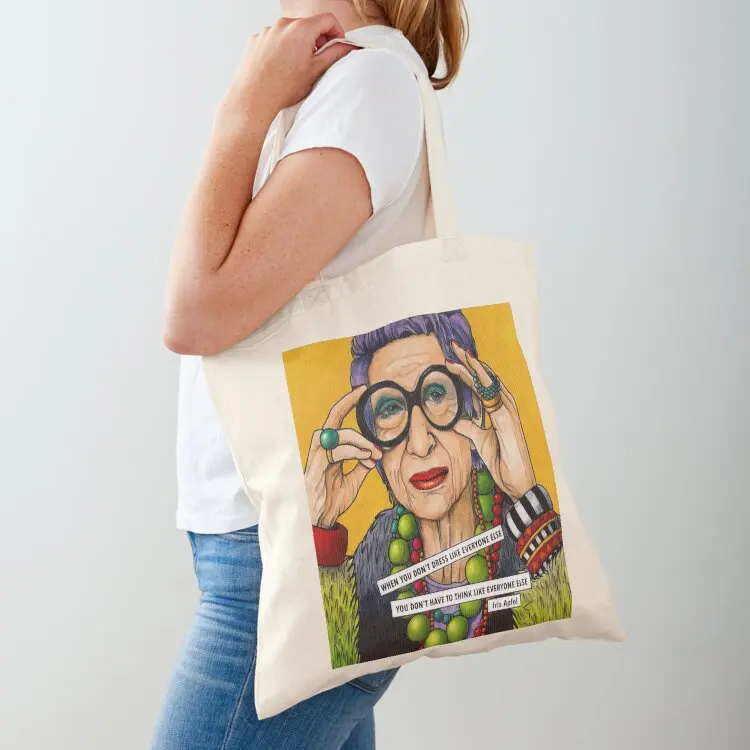 

Iris Apfel Premium Tote Bag Candy bags shopping bags foldable shopper bags Canvas stote bag