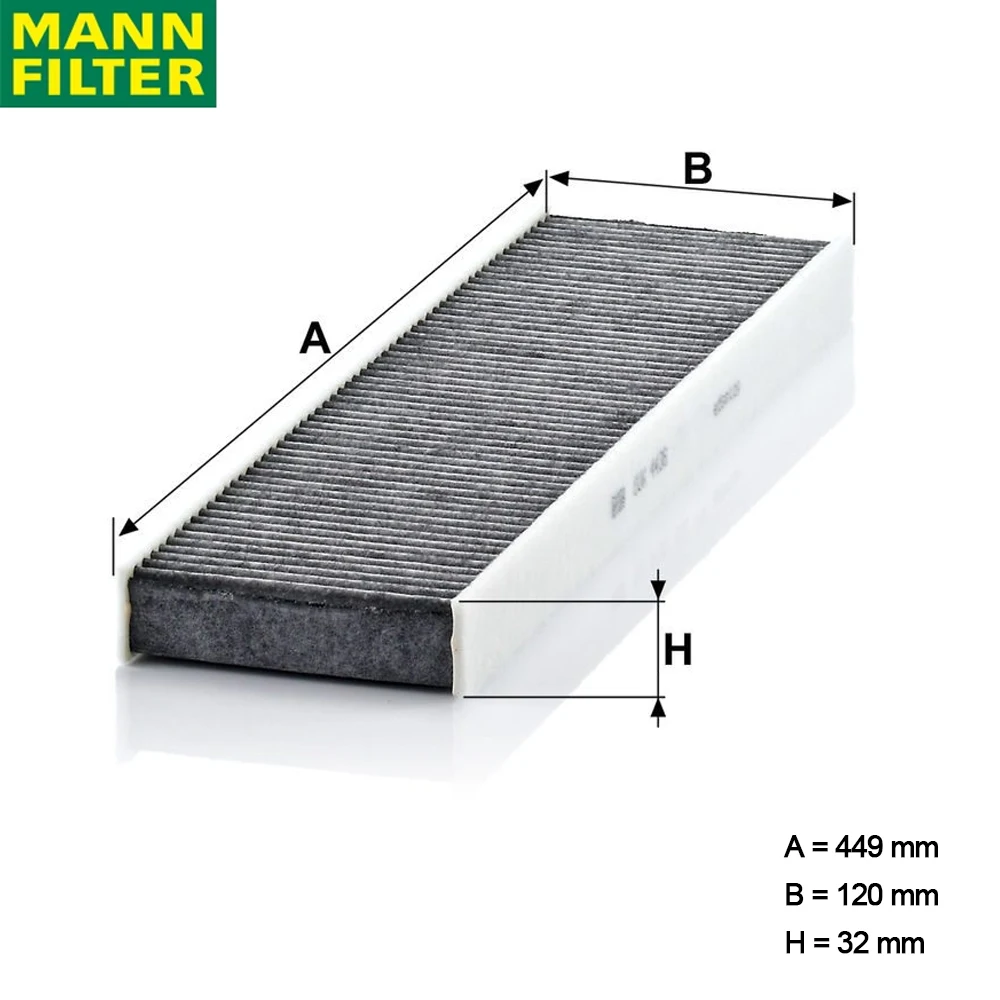 MANN FILTER CUK 4436 Activated Carbon Air Filter To BMW MINI One2 MiniCooper2 High Filtration Non-woven Fabric 64 31 9 127 516