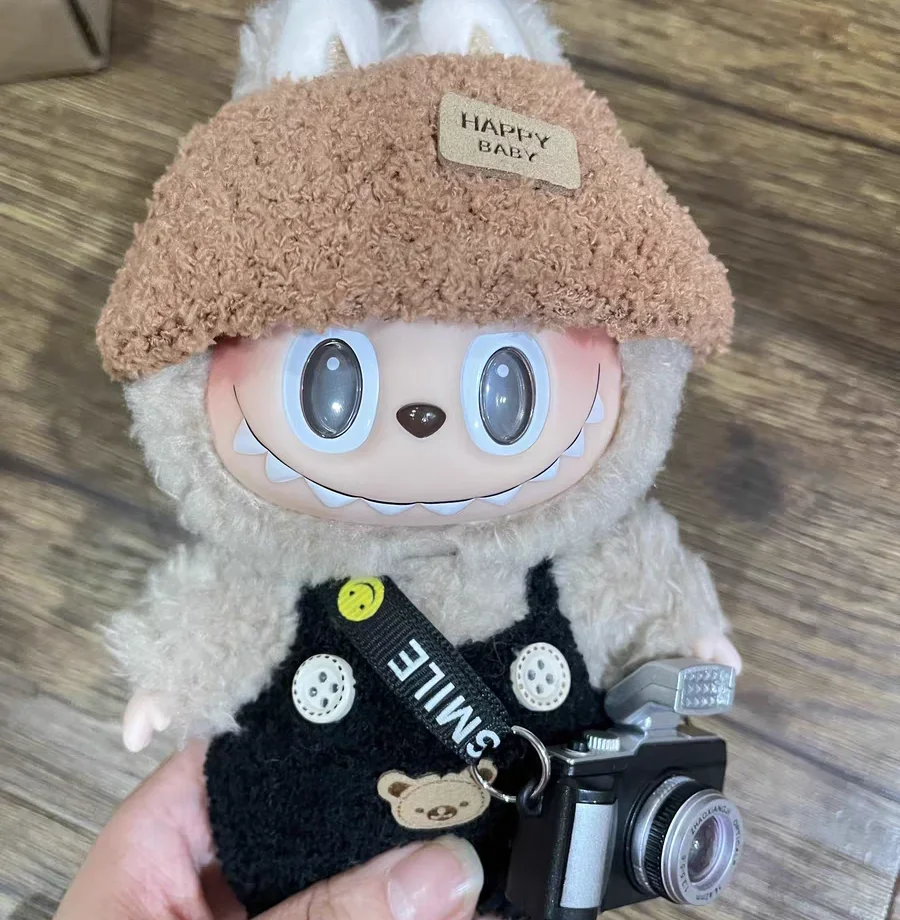 Digital SLR Camera Dollhouse Accessory for Labubu Plush Dolls Kid Toy