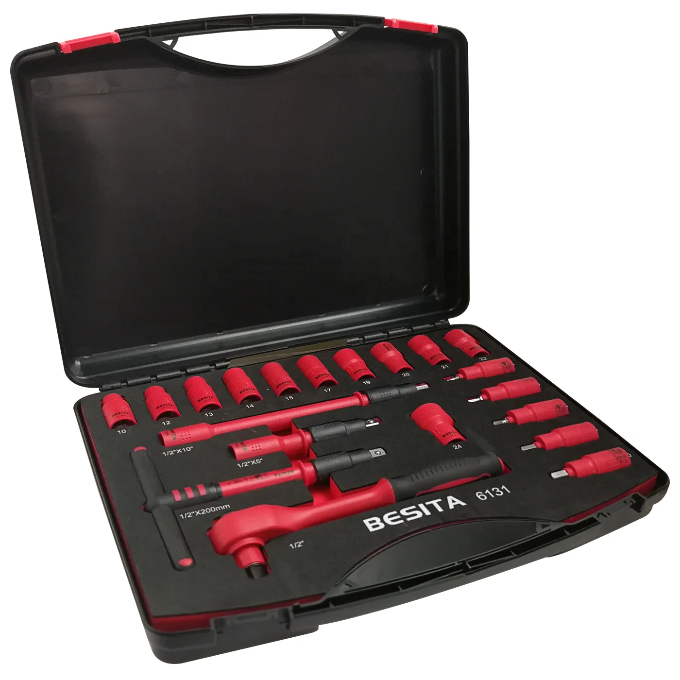 

BESITA 20PCS 1/2 Insulated socket wrench set German standard 1000V hand tool set