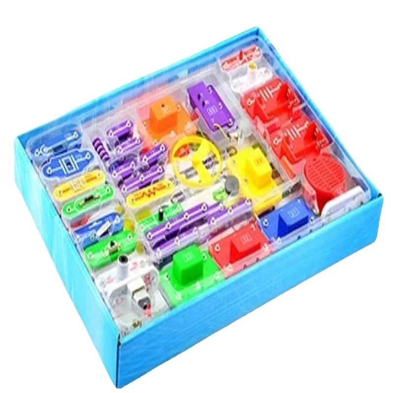 Children science steam physics circuit building blocks toys experiments intellectual parent-child educational electronic kid toy