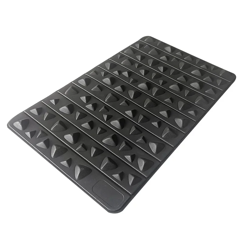 Fingerpressure board Raised solid high hardness folding stone foot massage pad toe pressure board