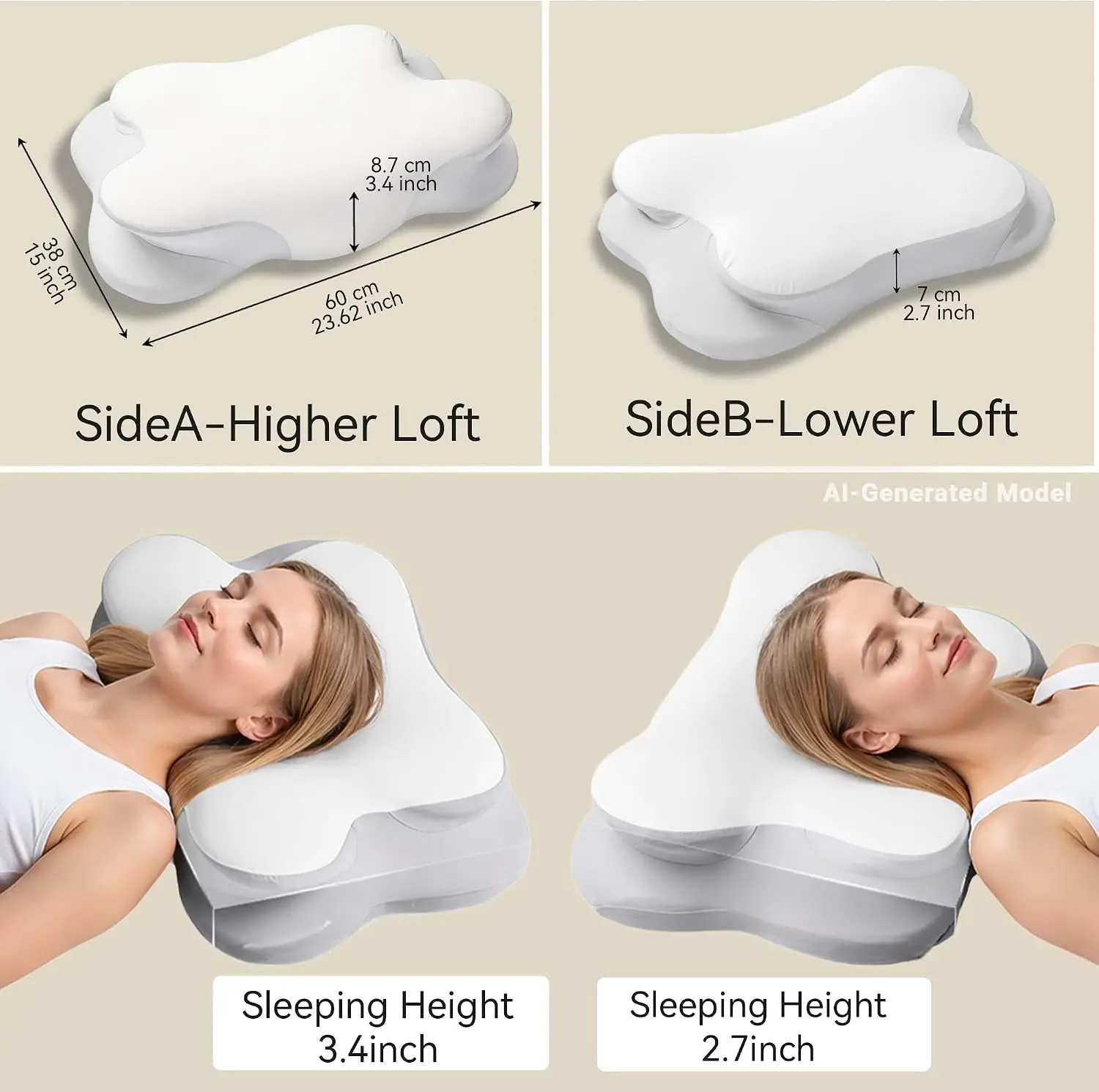 Stay Cool All Night Cloud Pillow | Ergonomic Memory Foam