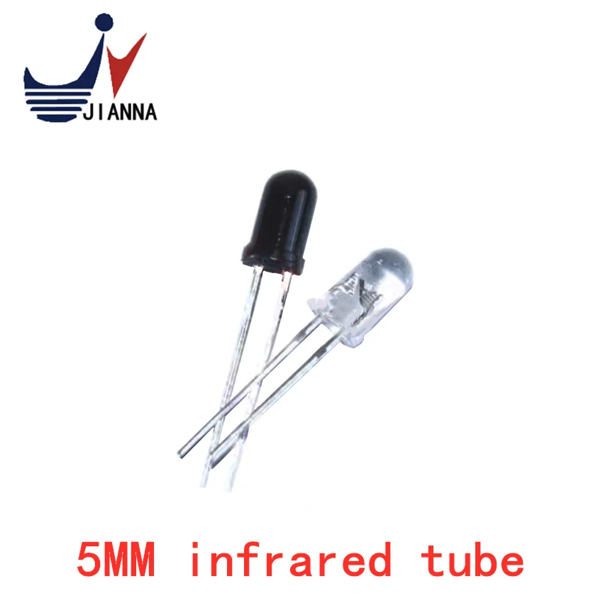 5MM infrared transmitting tube + infrared receiving tube infrared tube round head LED type