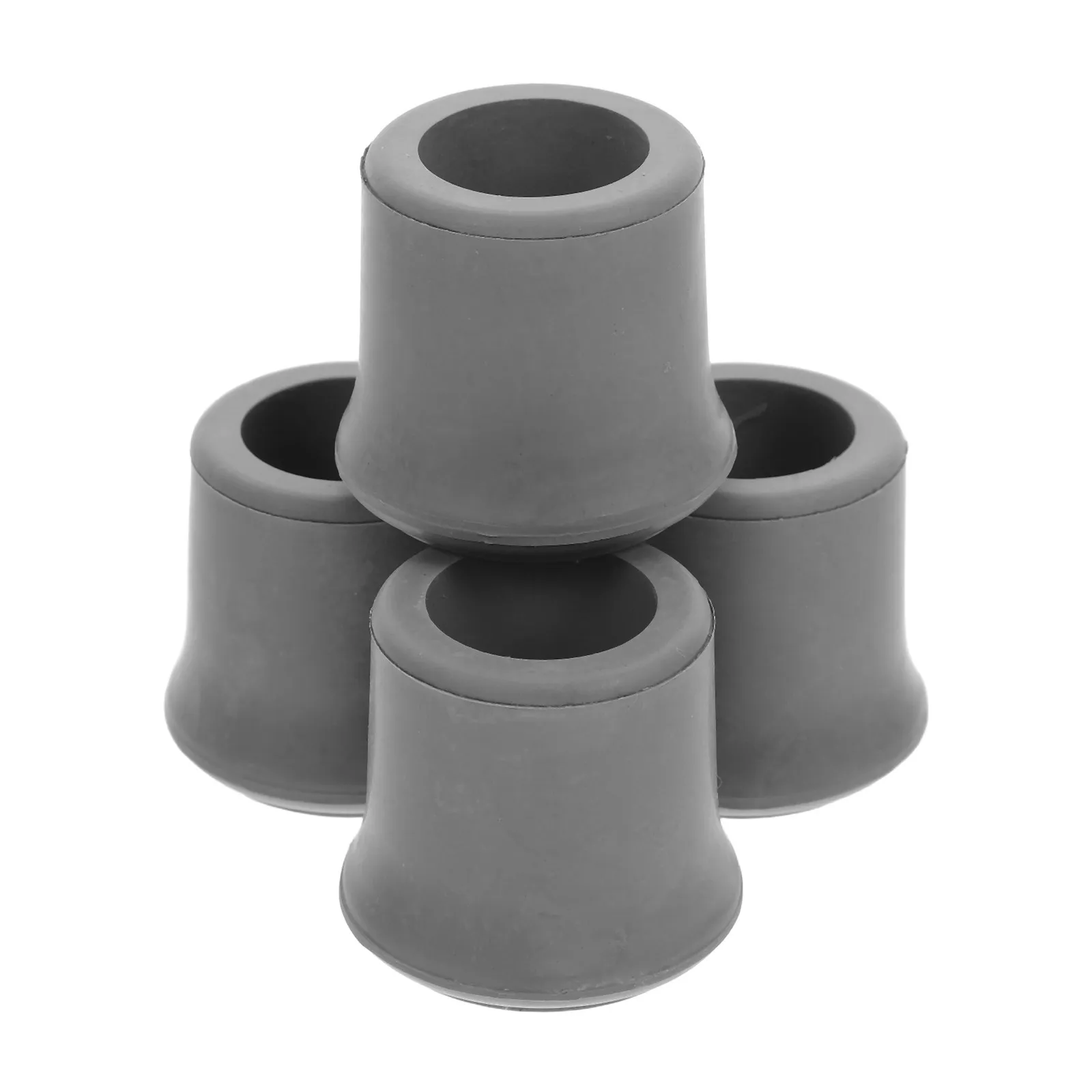 4Pcs Shower Chair Foot Covers Rubber Non-Slip Replacement Walkers Bath Stool Stability Hardwood Floor